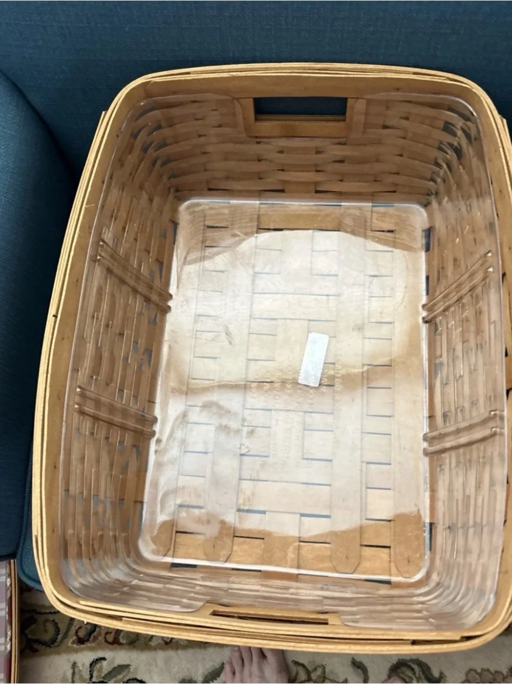 Longaberger 2006 Large Storage Solutions Basket And Protector